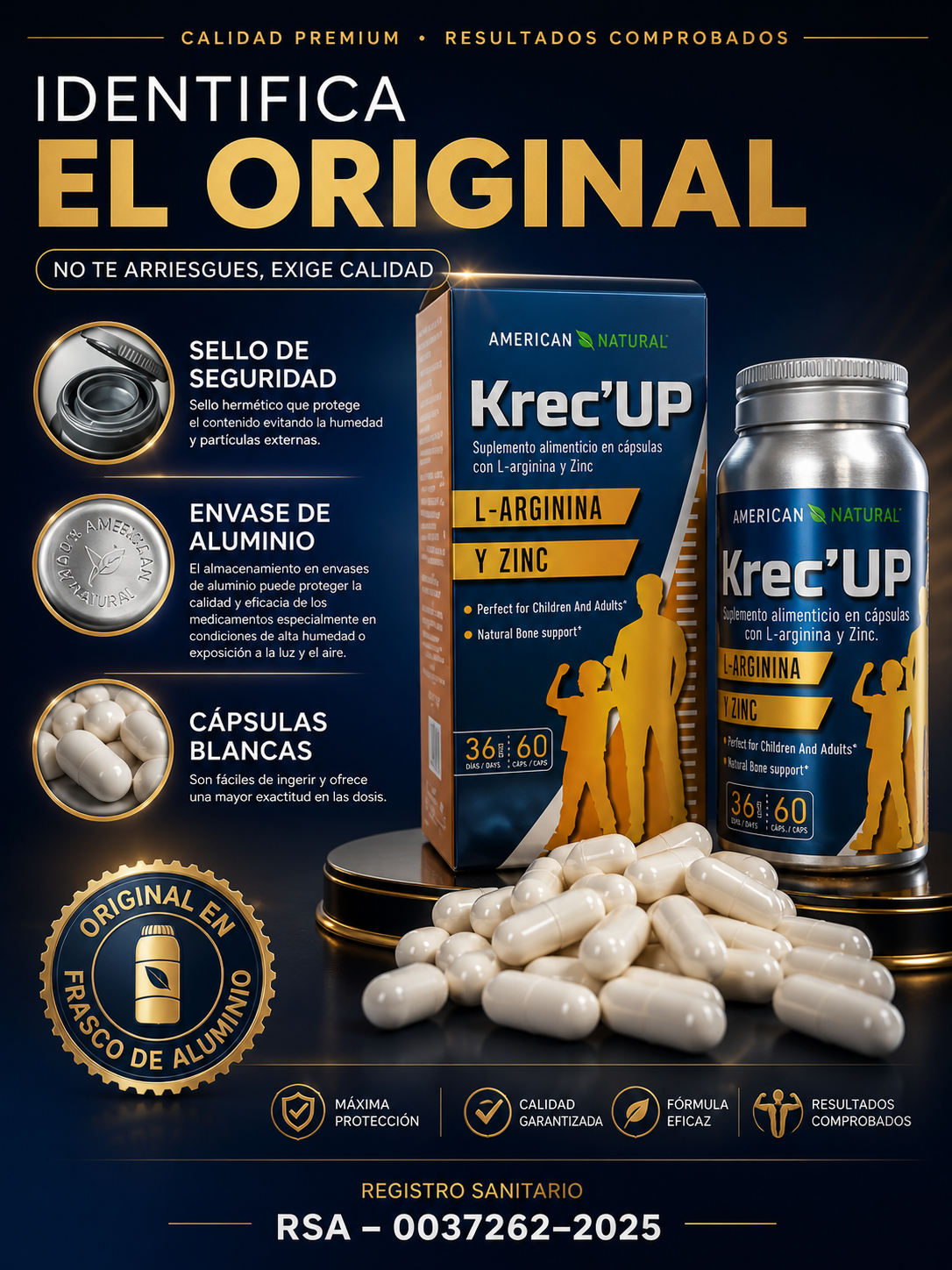 Krec Up 🌿 | Nutrientes que favorecen el crecimiento de tus hijos 🌿