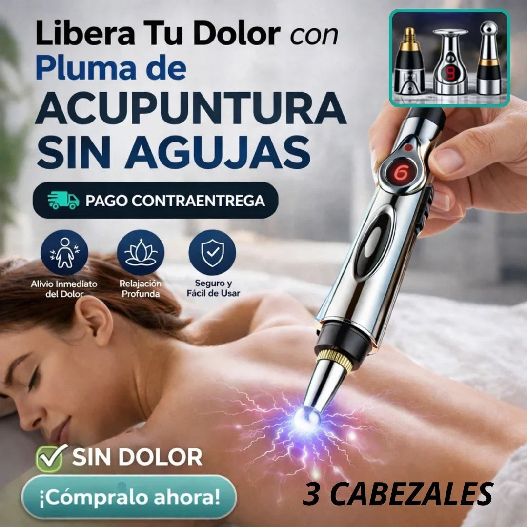 ⚡ ALIVIO INMEDIATO SIN AGUJAS Lápiz de Acupuntura 3 en 1  ⭐ Calificación 4.8/5 (Clientes satisfechos) 💰 HOY: $69.900